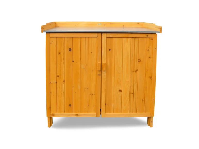 Table de jardin avec meuble bas. 98 x 48 x 95 cm