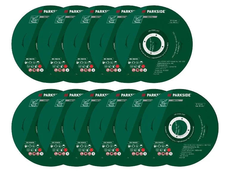 Set de disques pour meuleuse d'angle. Ø 115 mm