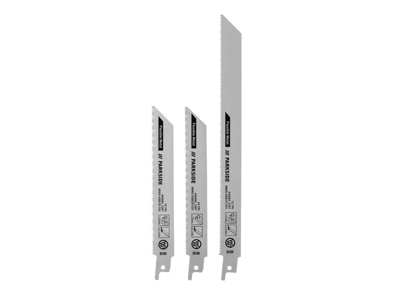 Jeu de lames de scie sabre PFSZ 3 B1. 3 pièces