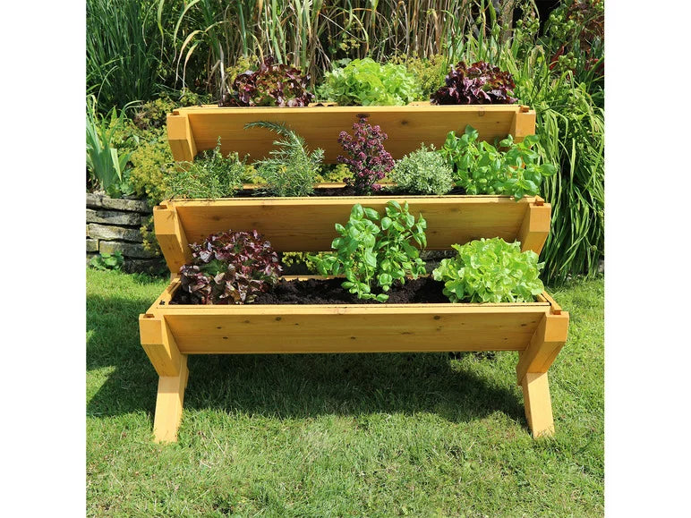 Potager en bois sur pieds »Trio«