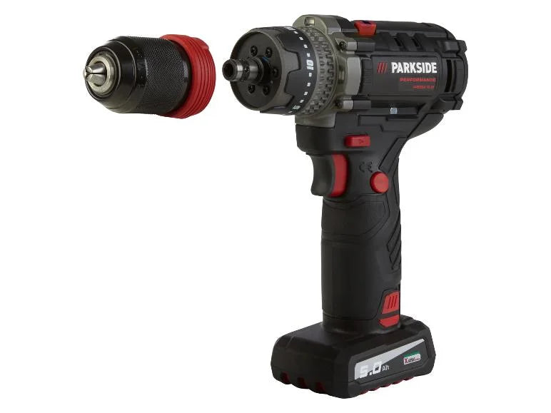 Perceuse-visseuse sans fil et accessoires PPBSSA 12 BF24 A1. 12 V