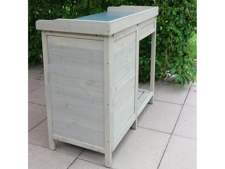 Table de jardin avec armoire inférieure. 98 x 48 x 95 cm