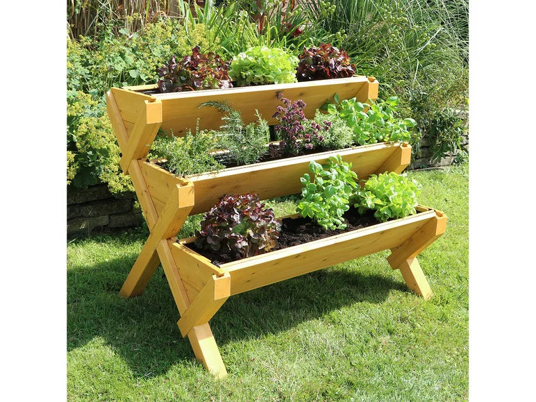 Potager en bois sur pieds »Trio«