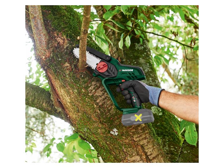 Mini-tronçonneuse à bois sans fil PAGHS 20-Li B2. 20 V