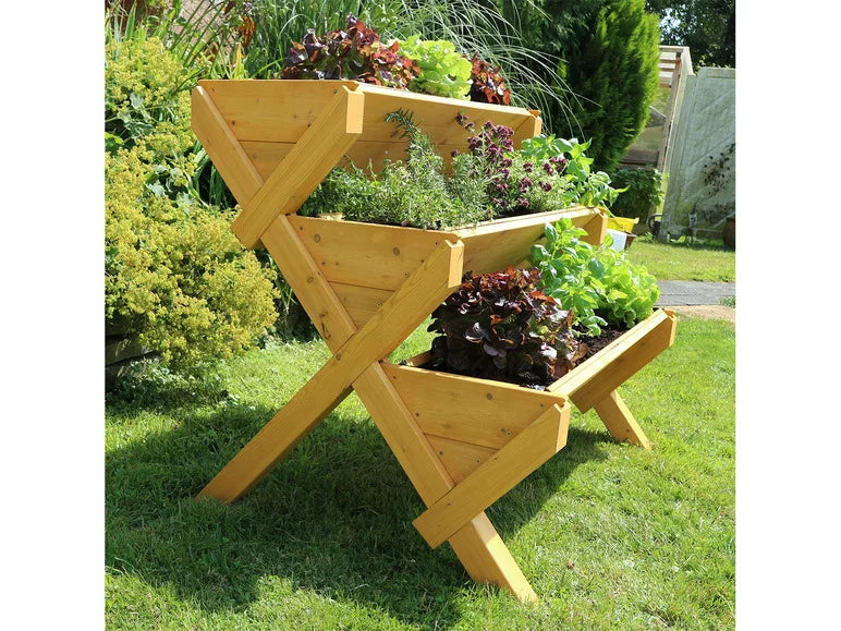 Potager en bois sur pieds »Trio«