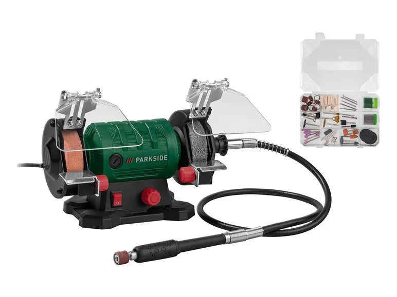 Touret à meuler double avec arbre flexible PDFW 120 B3. 120 W