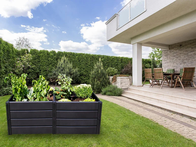 Carré potager surélevé Demeter. anthracite