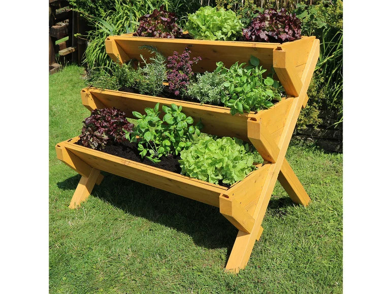 Potager en bois sur pieds »Trio«