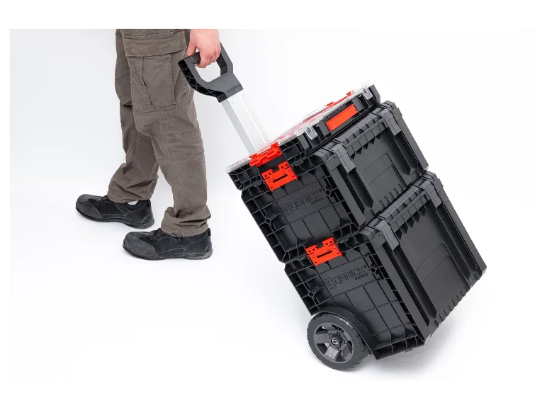 Kit caisse à outils sur roulettes. 3 pièces