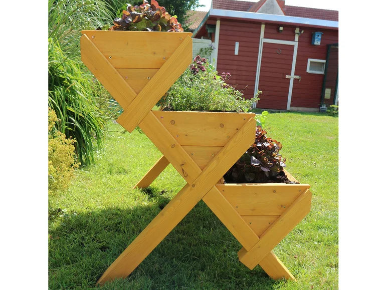 Potager en bois sur pieds »Trio«
