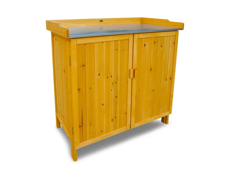 Table de jardin avec meuble bas. 98 x 48 x 95 cm