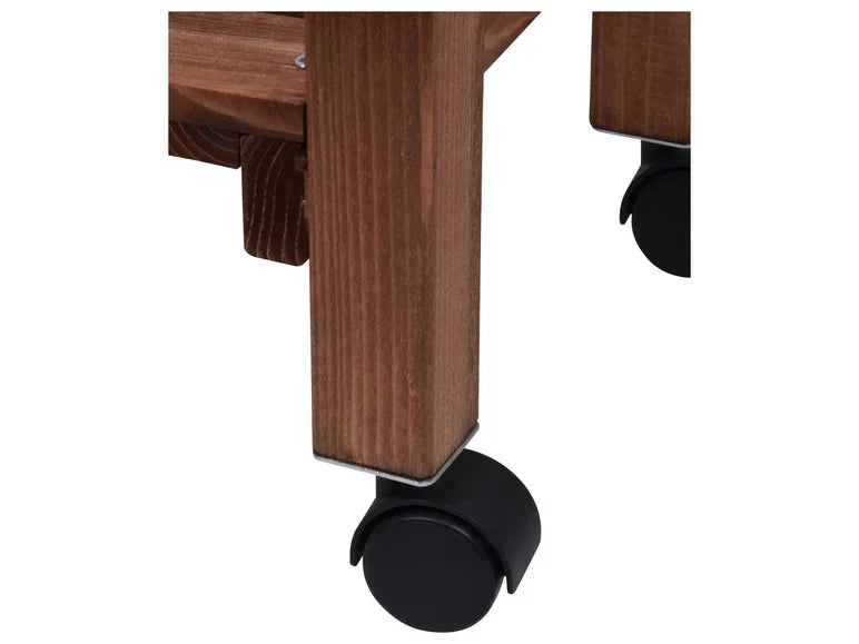 dobar Jardinière surélevée à roulettes avec treillis. L 79 x l 28.5 x H130 cm
