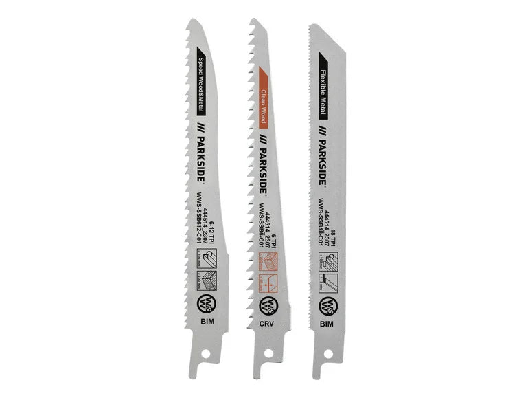 Set de lame de scie sabre. 3 pièces