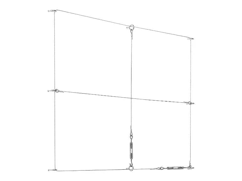 Set de câble métallique pour treillis
