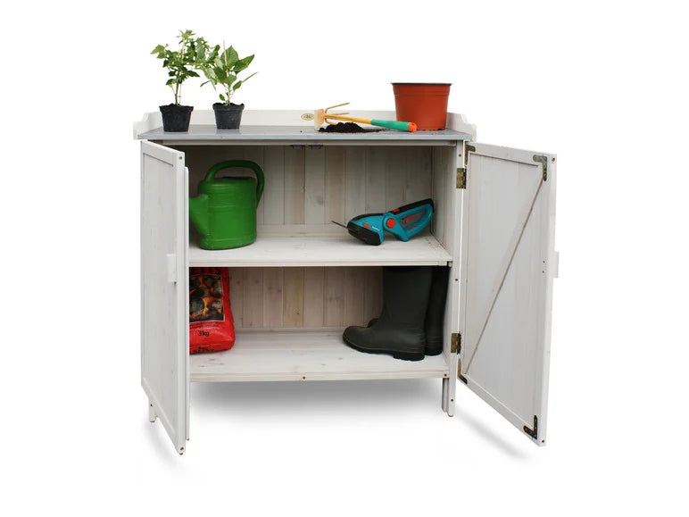 Table de jardin avec meuble bas. 98 x 48 x 95 cm