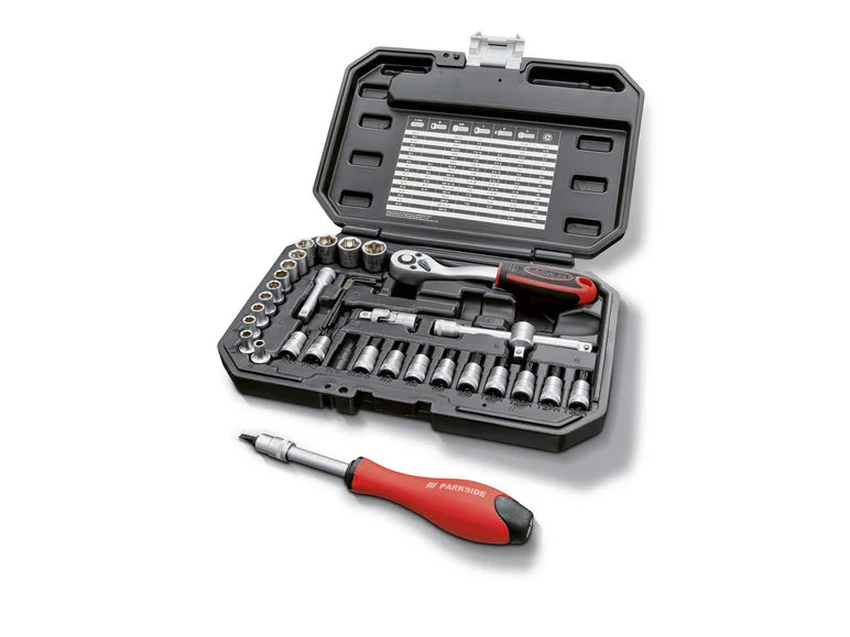 PARKSIDE® Set de clés à douilles. 36 pièces