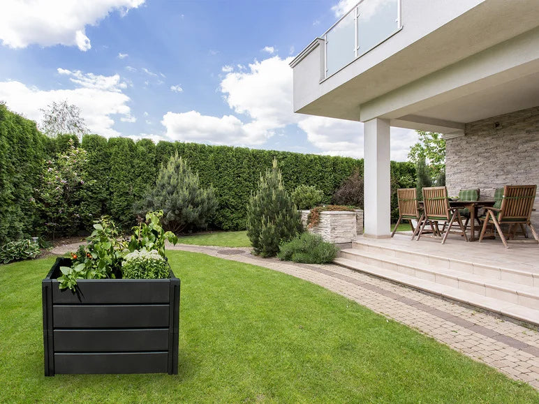 Carré potager surélevé Demeter. anthracite