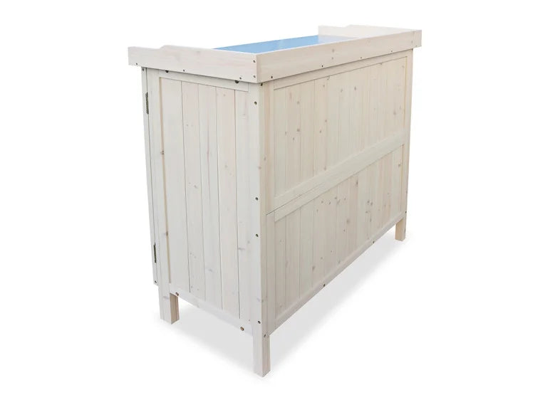 Table de jardin avec meuble bas. 98 x 48 x 95 cm