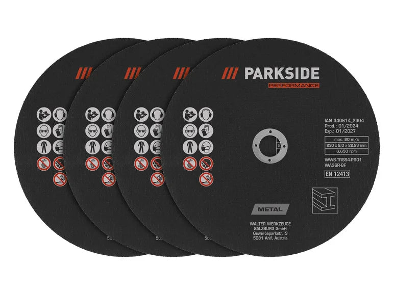 Disques à tronçonner ou disques à ébarber. Ø 230 mm