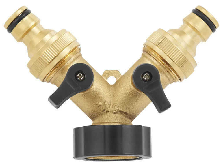 PARKSIDE® Kit d'arrosage avec raccords en laiton ou distributeur à deux voies en laiton