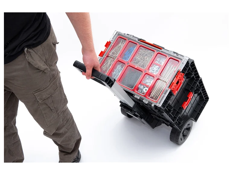 Kit caisse à outils sur roulettes. 3 pièces