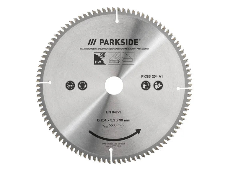 Lame de scie circulaire PKSB 254 A1. 25.4 cm