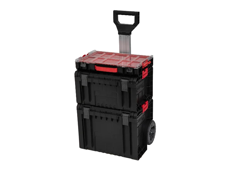Kit caisse à outils sur roulettes. 3 pièces
