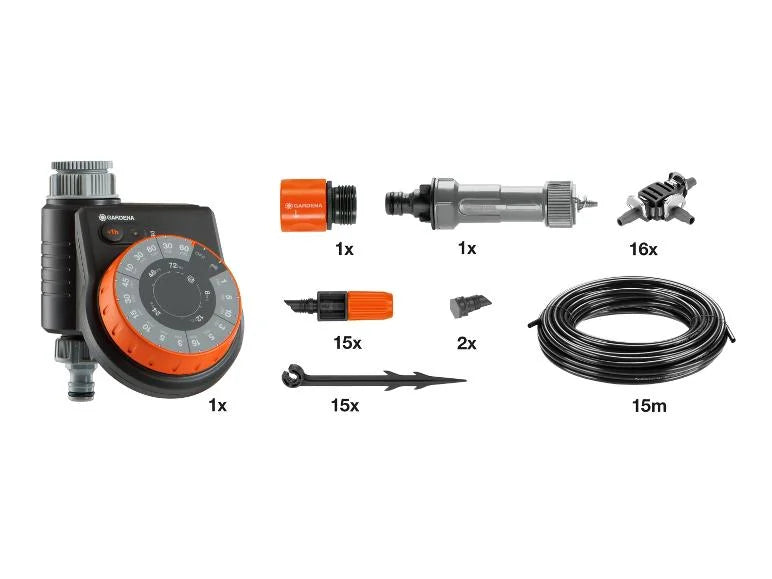 Kit Micro-Drip pour plantes en pots avec programmateur d'arrosage