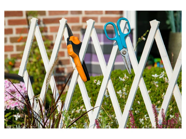 dobar Jardinière surélevée à roulettes avec treillis. L 79 x l 28.5 x H130 cm