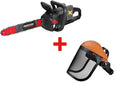 Cordless Chainsaw. 40V + Face Shield