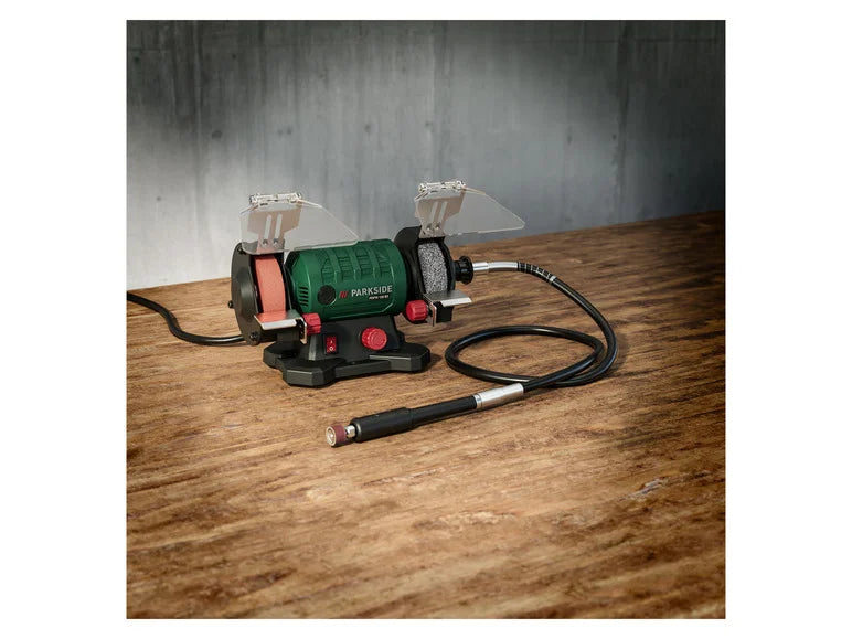 Touret à meuler double avec arbre flexible PDFW 120 B3. 120 W