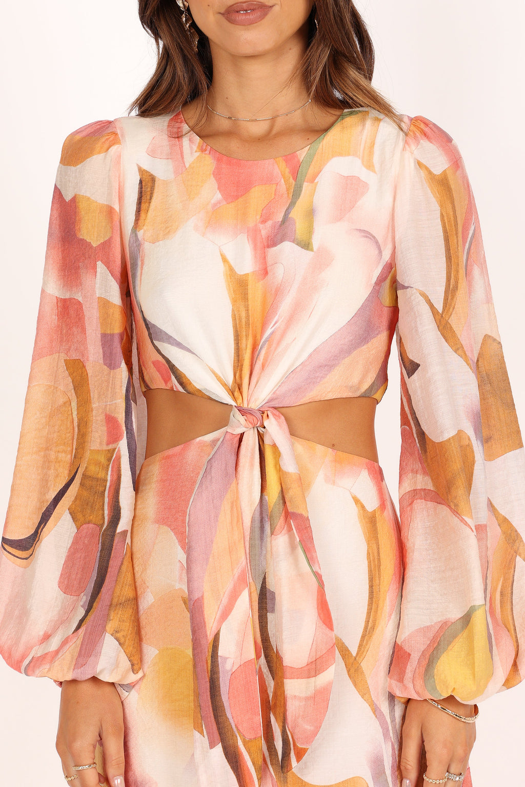 Laquin Long Sleeve Maxi Dress - Pink